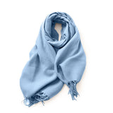 FASHION SCARF SOFT FAUX CASHMERE WITH TASSELS_CWASC0174