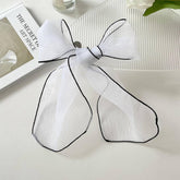 ORGANZA SOLID COLOR LONG SMALL SILK SCARF_CWASC0744