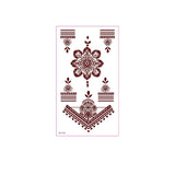 REALISTIC BROWN HENNA TATTOO STICKERS WATERPROOF_CWMM8347