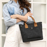 SIMPLE CANVAS UNDERARM HANDBAG TOTE BAG_CWAB1263