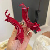 FRENCH ARCH HAIR CLAW BOW ACETATE CLIP_CWAHA2649