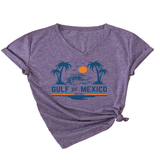 SLIM V NECK T SHIRT GULF OF MEXICO EST PRINT_CWTTS1538
