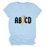 SUMMER NEW ARRIVAL PLUS SIZE TEE WITH LIGHTNING_CWTTS1476