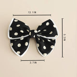 POLKA DOT BIG BOW TEMPERAMENT HAIRPIN_CWASC1064