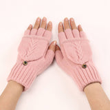 Flap Raw Edge Autumn Short Gloves_Cwag0099