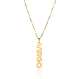 CLAVICLE CHAIN TWELVE ZODIAC TITANIUM NECKLACE_CWMM2717