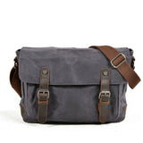 MENS WATERPROOF WAXED CANVAS SATCHEL BAG_CWAB5560