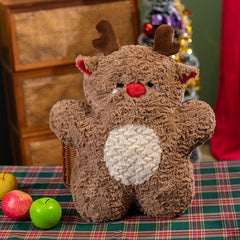 NEW CHRISTMAS SNOWMAN ELK PILLOW_CWMM1441