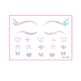 HOLOGRAPHIC EYELINER TATTOOS BUTTERFLY MAKEUP_CWMM8392