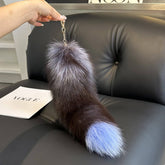 CUTE REAL FOX FUR BIG TAIL CAR KEYCHAIN PENDANT_CWMM2523
