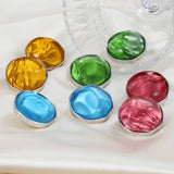 COLORFUL STAINLESS STUD EARRINGS JEWELRY_CWAJE0544