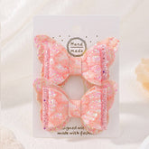 CUTE CARTOON GLITTER BOW HAIR CLIP SET_CWAHA6730