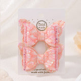 CUTE CARTOON GLITTER BOW HAIR CLIP SET_CWAHA6730