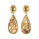 RETRO PERSONALITY ABALONE PENDANT EARRINGS_CWMM4330
