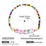 ROMANTIC COLORFUL RESIN LETTER BEAD BRACELET_CWAJE4811