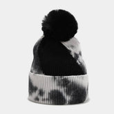 NEW TIE DYE POM POM KNITTED HAT_CWAH1619