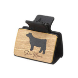 Western Animal Hair Claw Set Leather Shark Clips_Cwasc1619