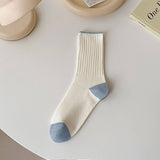 AUTUMN AND WINTER COLOR MATCHING MID CALF SOCKS_CWMS0902