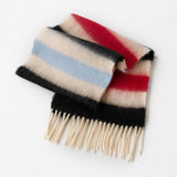 DOPAMINE RAINBOW SCARF FUZZY PLAID WINTER WRAP_CWASC1007
