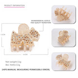 CLIP GENTLE STYLE PINK ACRYLIC MINI HAIR CLIP_CWAHA4266