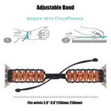 IWATCH9 WOODEN BEADS WAX ROPE STRAP APPLE WATCH9 1_CWWW0046