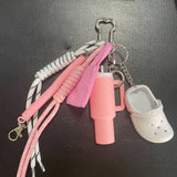 MINI CLOG KEYCHAIN WITH STARFISH BAG CHARM_CWMM7557