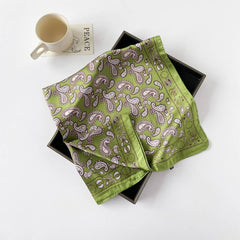 PAISLEY SATIN SQUARE SCARF 70CM NECK HEAD _CWASC0825