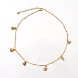 MINIMALIST 18K STEEL BUTTERFLY OCEAN PENDANT_CWMM8821