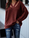 Pullover Temperament Commuter V-Neck Sweater