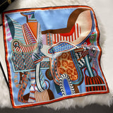 53Cm Vintage Print Silk Blend Scarf For Women_Cwasc03143