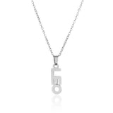 CLAVICLE CHAIN TWELVE ZODIAC TITANIUM NECKLACE_CWMM2717