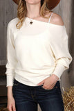 Women Fashion Long Sleeved Knit Shirt_Cwoswl1831