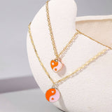 HEART CHARM LAYERED NECKLACE_CWAJE0437