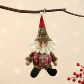 CHRISTMAS PLAID FABRIC DOLL PENDANT_CWMM1922
