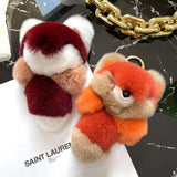 LITTLE FOX CAR KEYCHAIN PENDANT CUTE PLUSH DOLL_CWMM2474