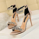 OPEN TOE RHINESTONE HIGH HEELS WITH THIN HEELS_CWSHH0033