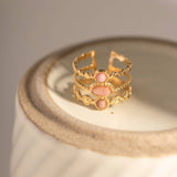 NATURAL RHODOLITE RING NON FADING FASHION RING_CWAJE1234