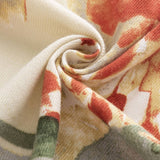 ELEGANT FLORAL FAUX CASHMERE SCARF WARM NECK WRAP_CWASC0446