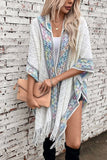 Cwocas0048_Ethnic Knitted Hooded Tassel Cape Shawl