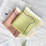 POLKA DOT CASHEW COLORBLOCK SILK SCARF_CWASC1150