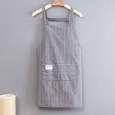 POLYESTER COTTON STRIPES APRON WITH POCKETS BULK_CWMM2038