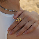 CLASSIC HOLLOW IRREGULAR HIGH END RING_CWAJE1375