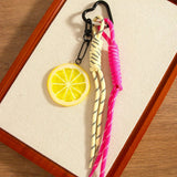 CREATIVE REALISTIC LEMON SLICE FRUIT KEYCHAIN_CWMM7836