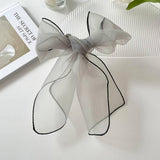 ORGANZA SOLID COLOR LONG SMALL SILK SCARF_CWASC0744