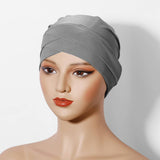 FASHION CRYSTAL LINEN TWO LAYER CROSS HEADSCARF_CWASC2458
