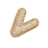 COPPER ZIRCONIA PENDANT NECKLACE HIP HOP_CWMM5862