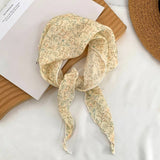 Floral Triangle Scarf Headband Neck Wrap_ Cwasc02967