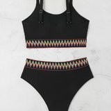 SEXY HIGH WAIST BIKINI PLUS SIZE SWIMWEAR_CWMW0234