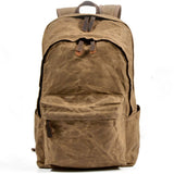 Vintage Waxed Canvas Outdoor Backpack Unisex_Cwab5527
