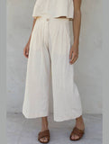 COTTON AND LINEN STRAIGHT PANTS_CWBLP0731